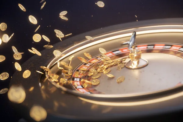 A woman smiling while playing online games on her laptop, surrounded by neon casino elements, showcasing PANALO’s diverse game collection.