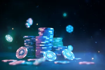 A laptop glowing with a bright login prompt in a minimalistic setup, symbolizing the protected access system at PANALO.